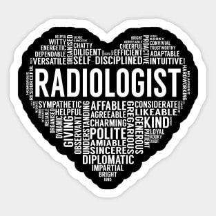 Radiologist Heart Sticker